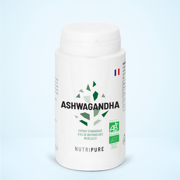 Ashwagandha KSM66 Bio | Gélules titrées à 5? withanolides