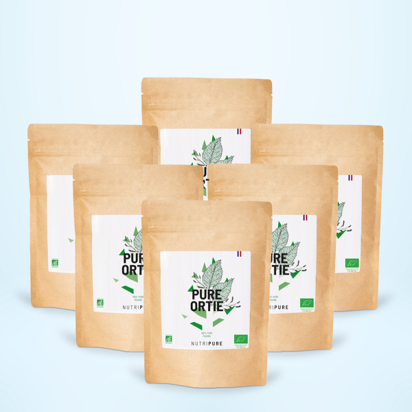 Feuilles d'ortie bio en poudre