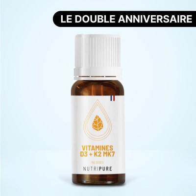 Vitamine D3 K2-MK7 1000 UI