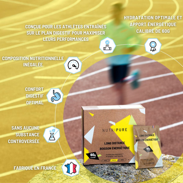 Boisson énergétique 60g Long Distance