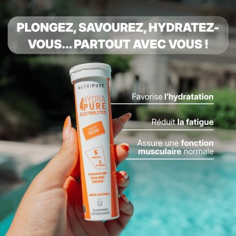 Hydrapure Pastilles Hydratation Pêche