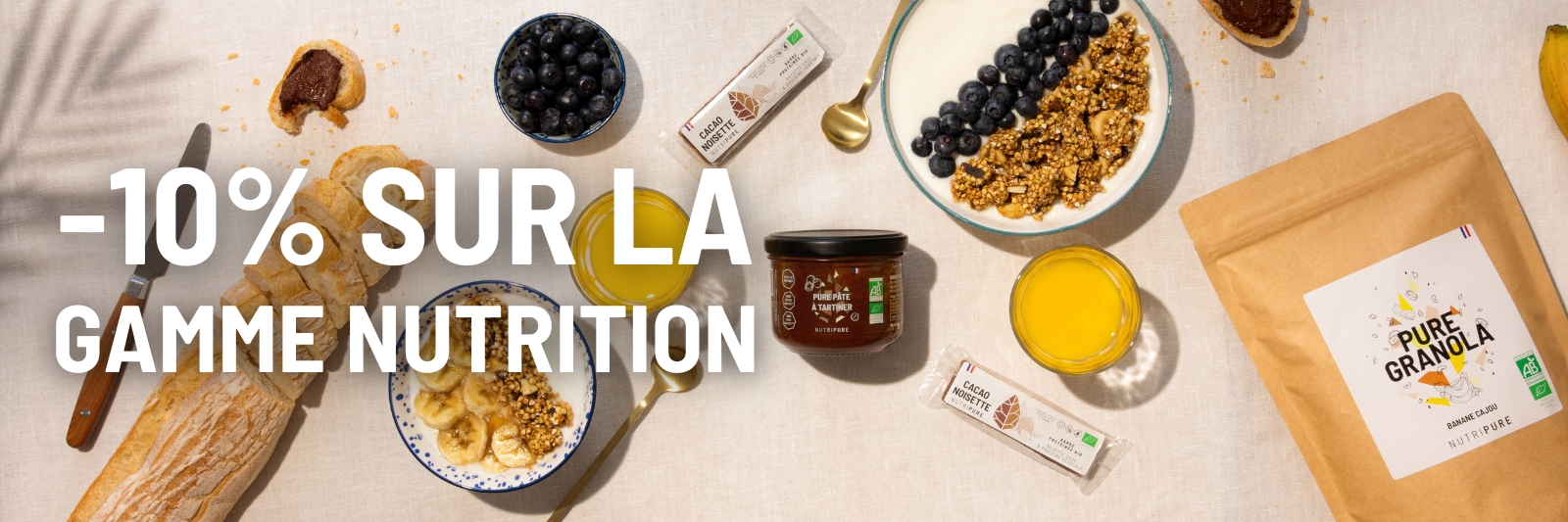 10% offerts sur la gamme Nutrition
