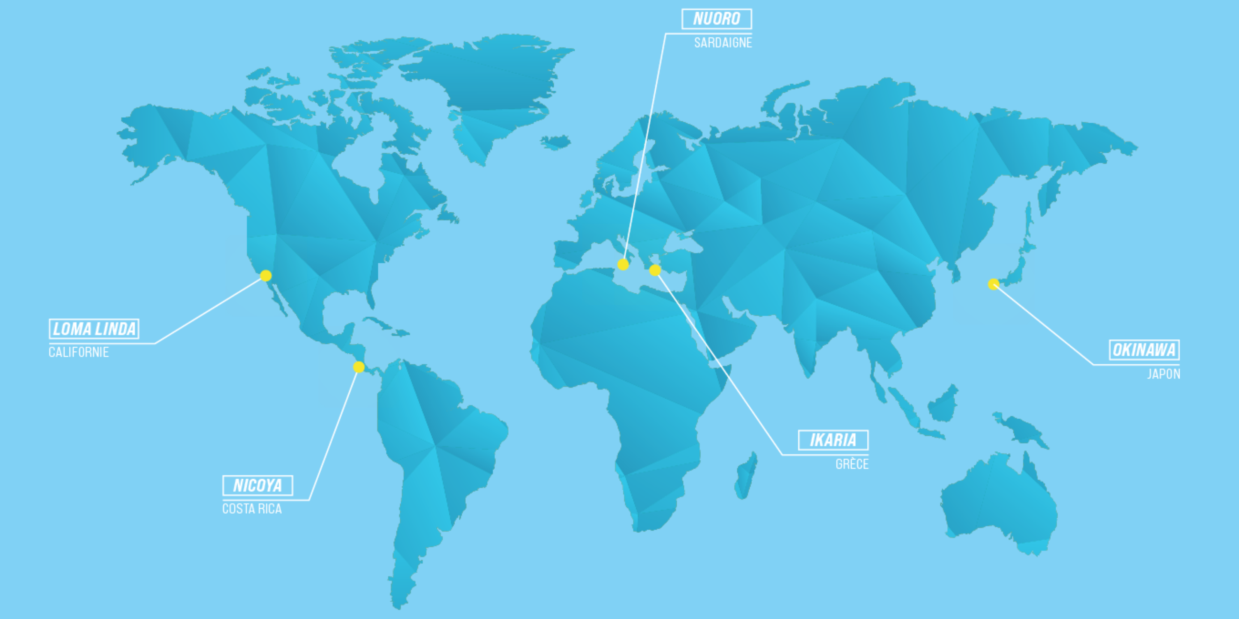 La Zone Bleue Nutripure - Carte du monde