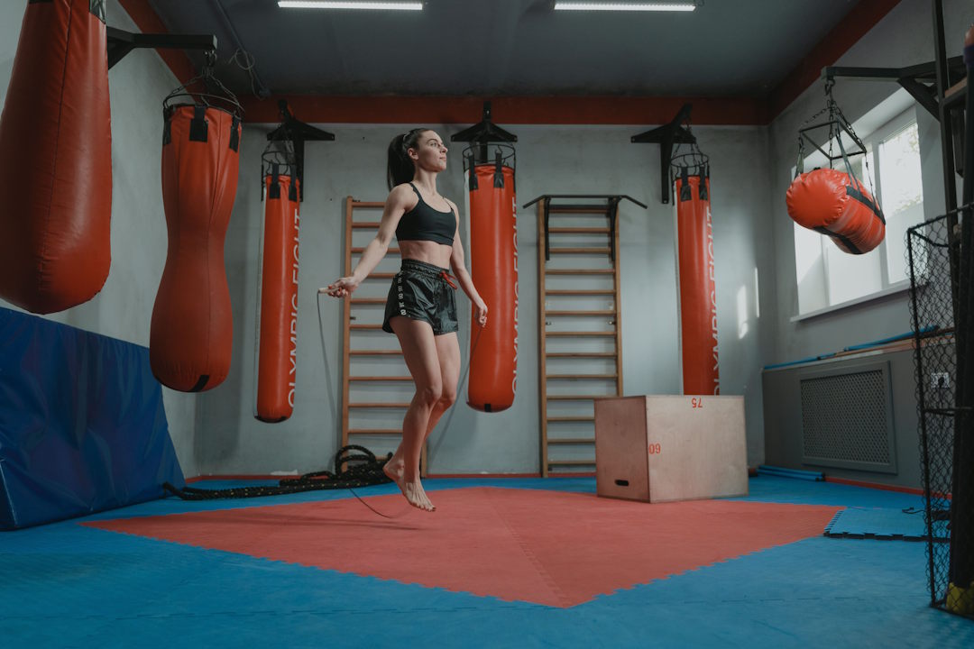 Corde à sauter le pas du boxeur