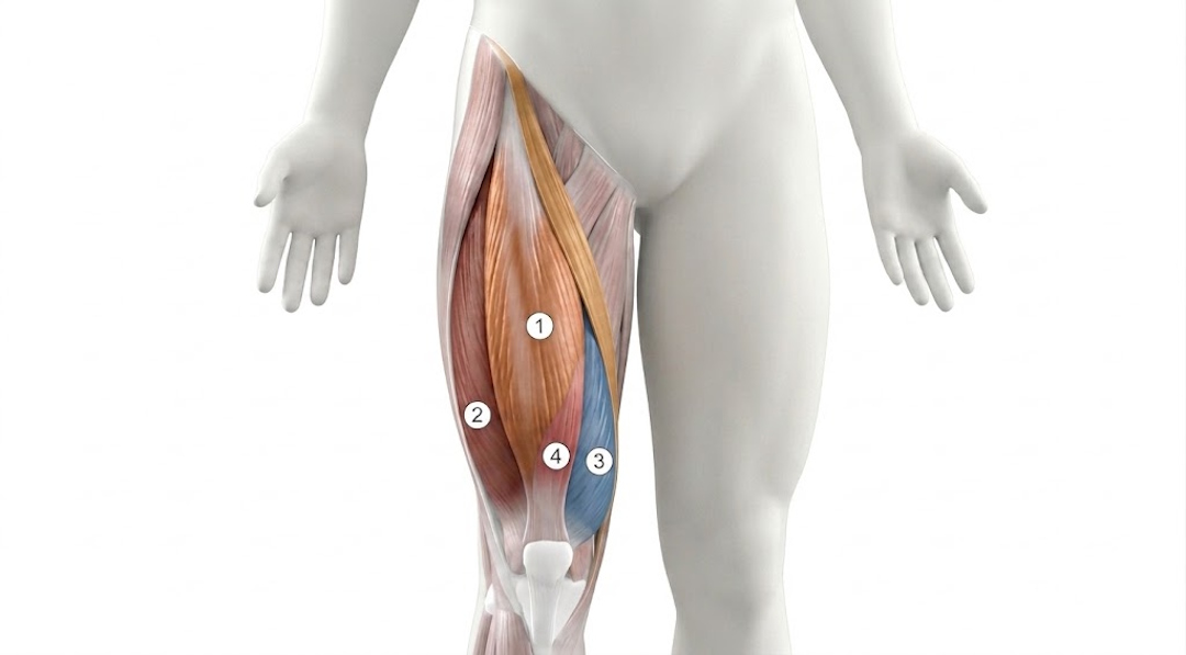 Anatomie des muscles pendant des exercices quadriceps