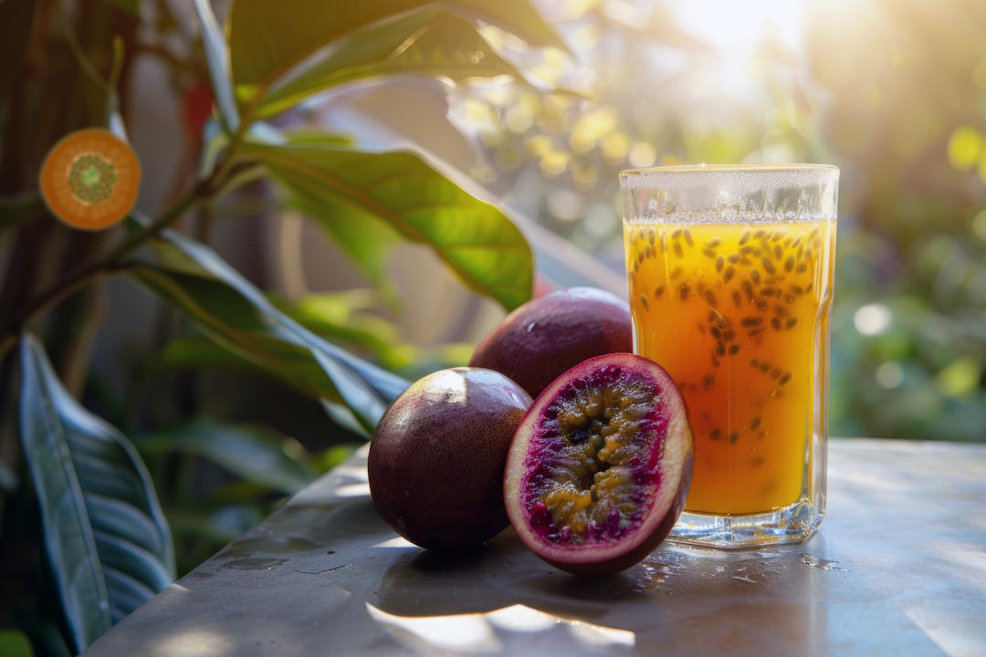 Jus fruit de la passion et bienfaits