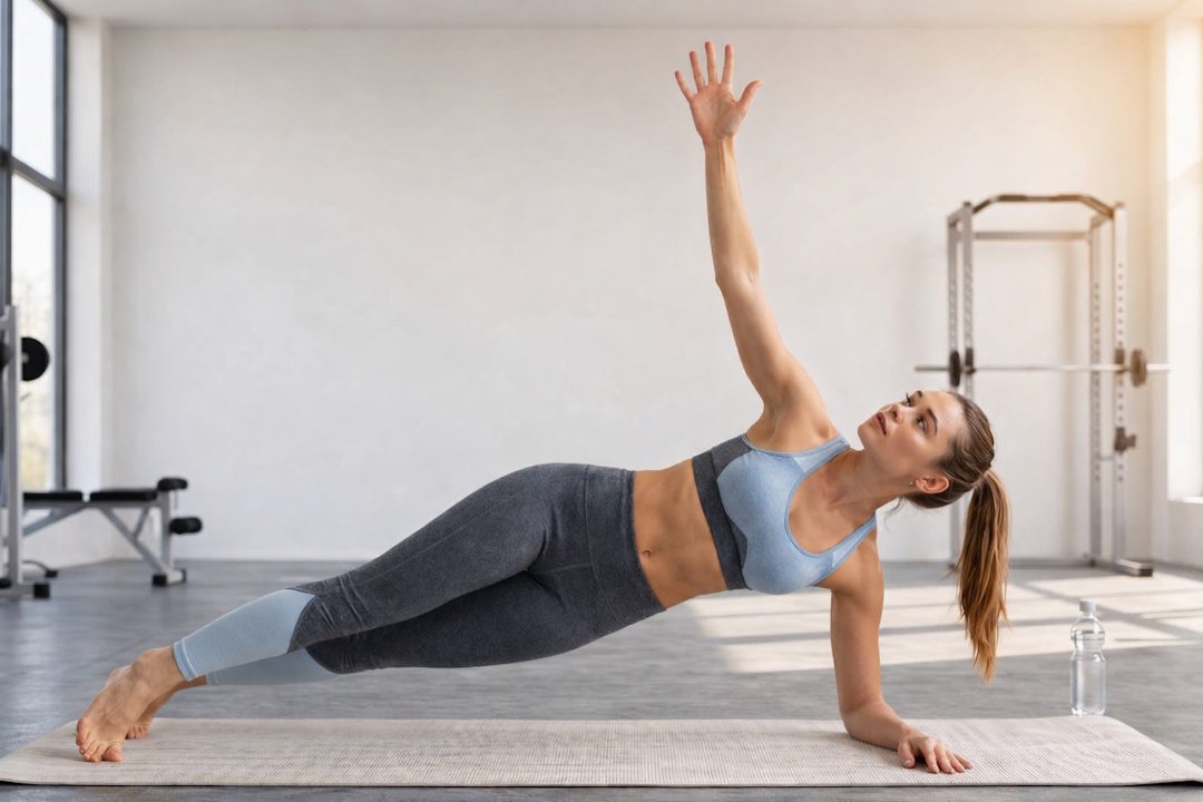 La planche latérale cible les obliques