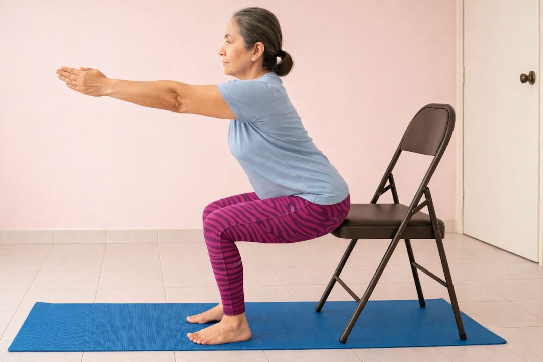 Les squats assistés sur chaise