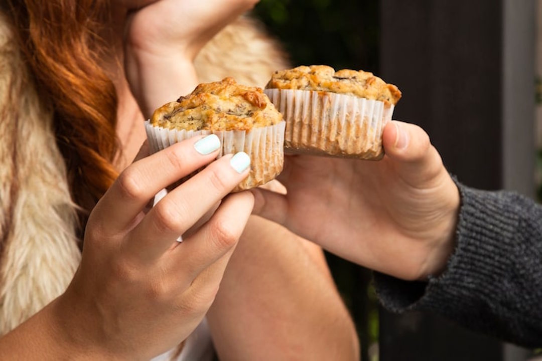 Muffin avec des graines de lin