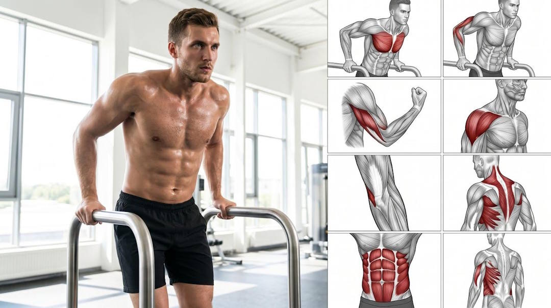 Les dips sont un exercice polyarticulaire complet
