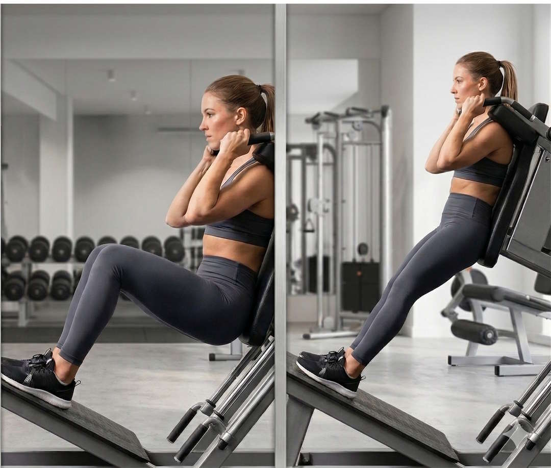 Le placement des pieds est important pour le Hack Squat