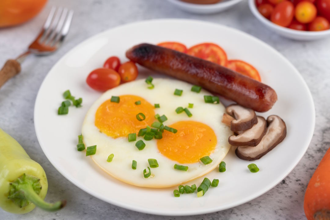 Œuf au plat, plat équilibré