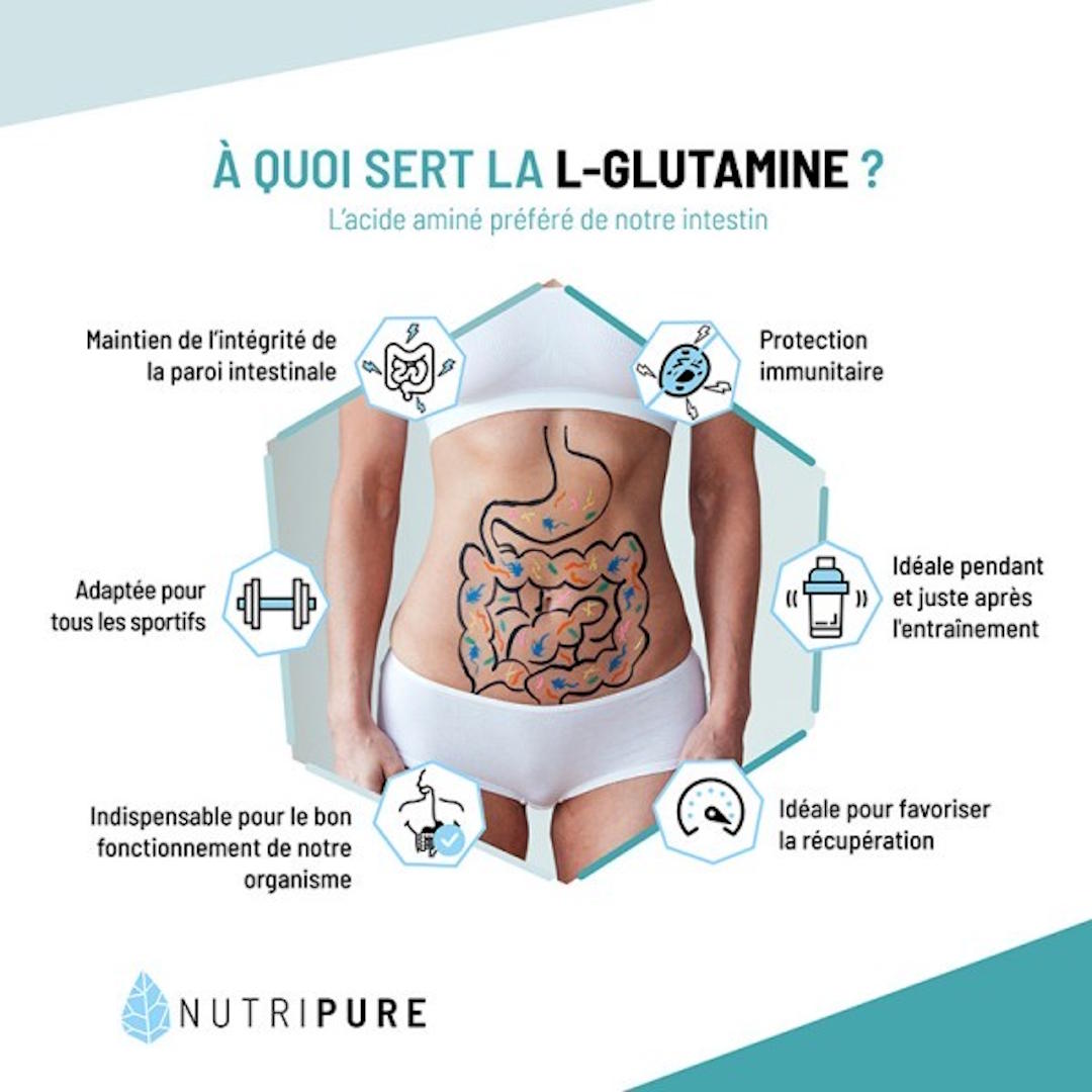 Illustration de l'utilité de la glutamine
