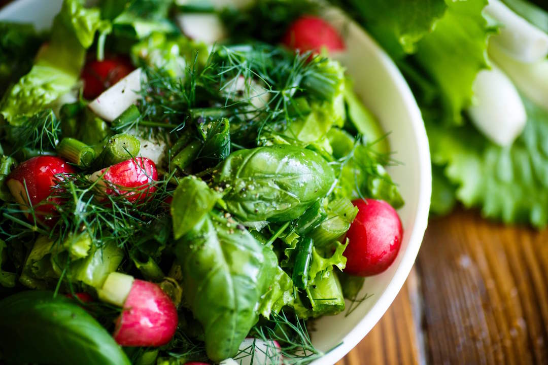 Une salade régime alimentaire Raw Food