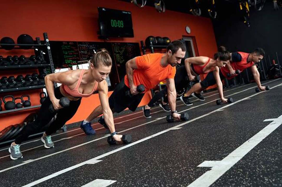 Un groupe de personnes en pleine séance de musculation