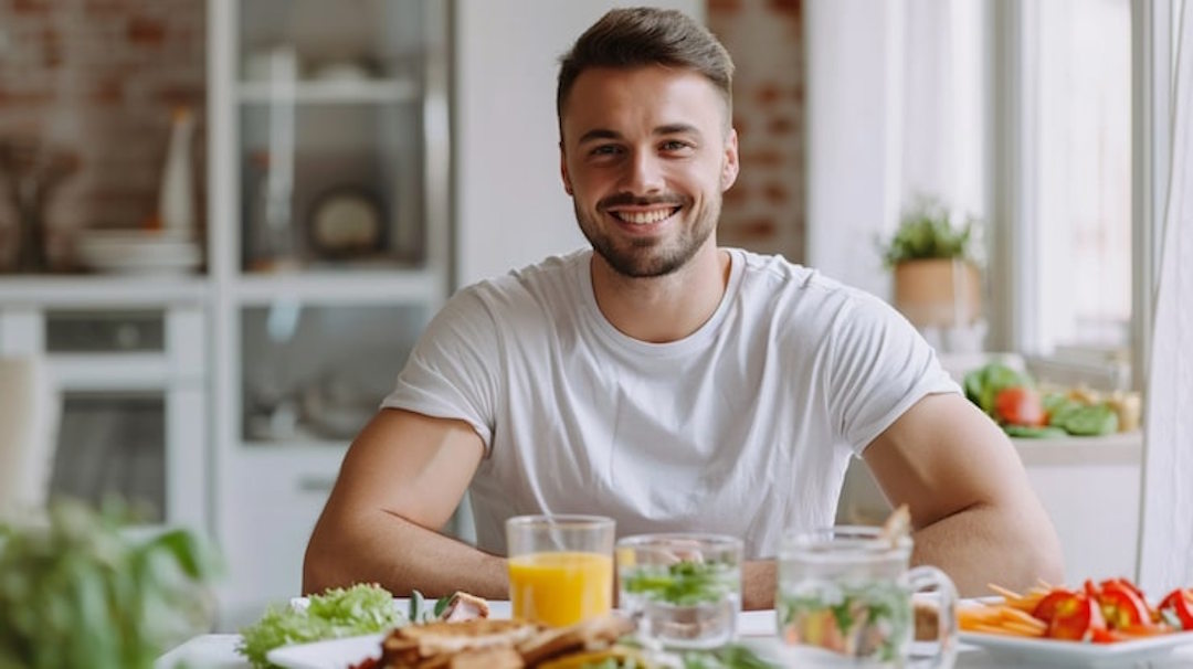 Un homme qui suit un régime bien spécial