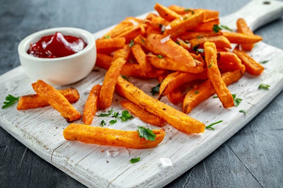 Des frites de patates douces