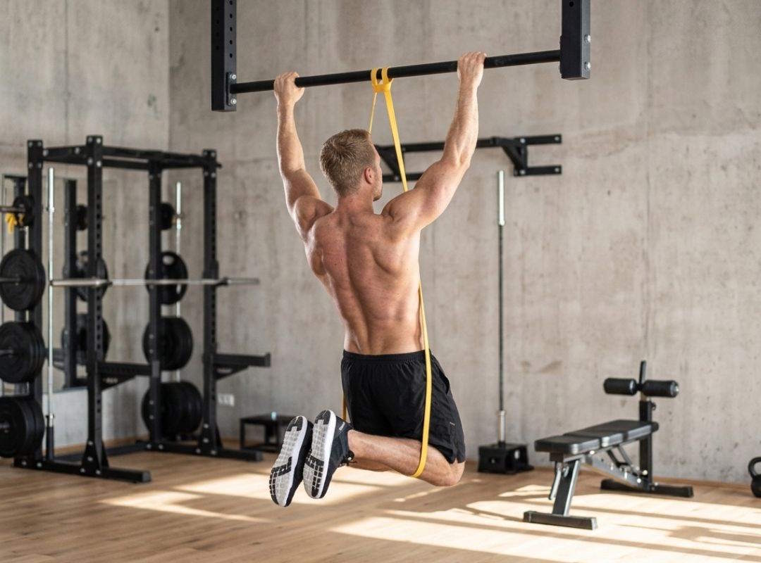Le muscle up assisté à la bande élastique