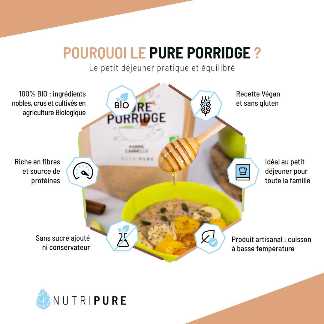 Illustration bienfiats pure porridge