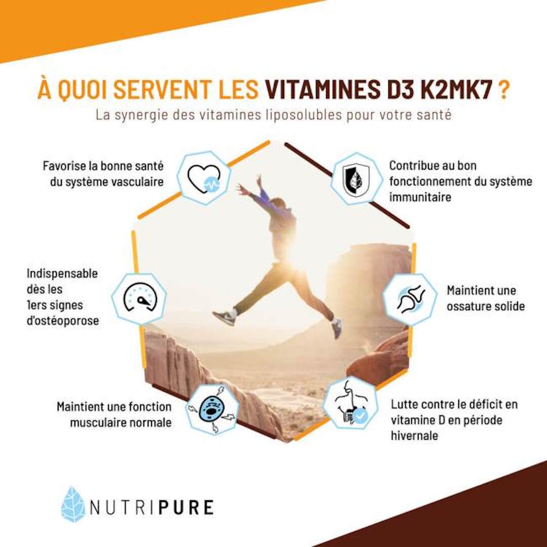 La vitamine D3 K2 a ses bienfaits pour les personnes qui font du sport