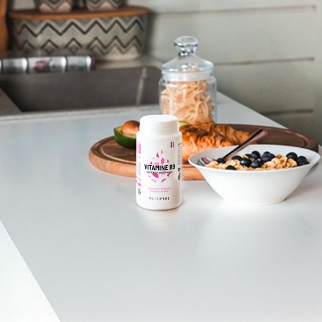 assiette équilibrée avec de la vitamine b9