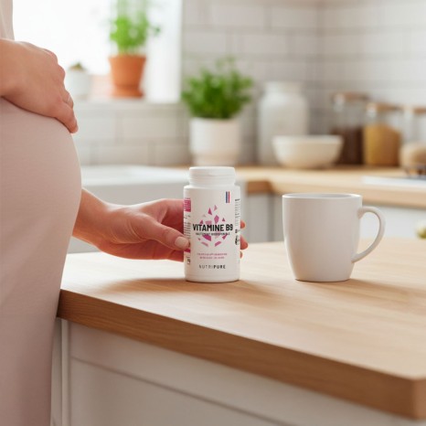 femme enceinte avec vitamine b9
