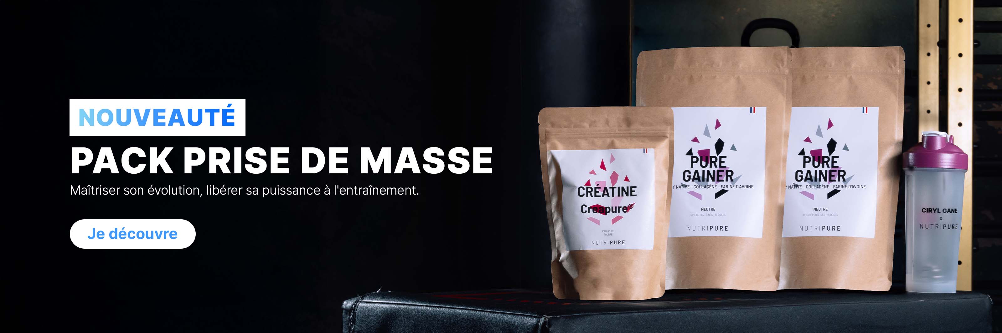 Je découvre le pack prise de masse !