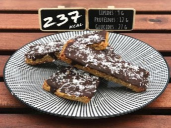 Barres protéinées chocolat et banane