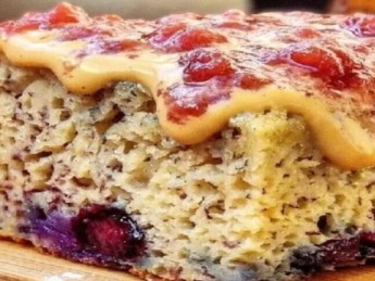 Banana Bread aux Myrtilles