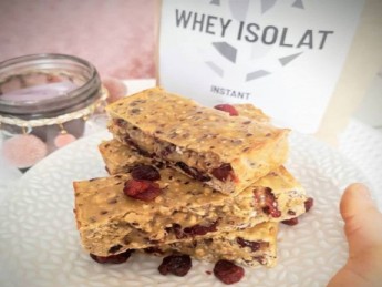 Barre protéinée cacahuète et cranberry