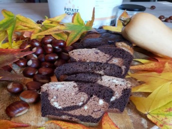 Cake châtaignes chocolat butternut