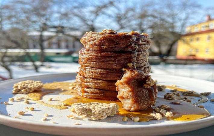 Crumpet à la farine de patate douce