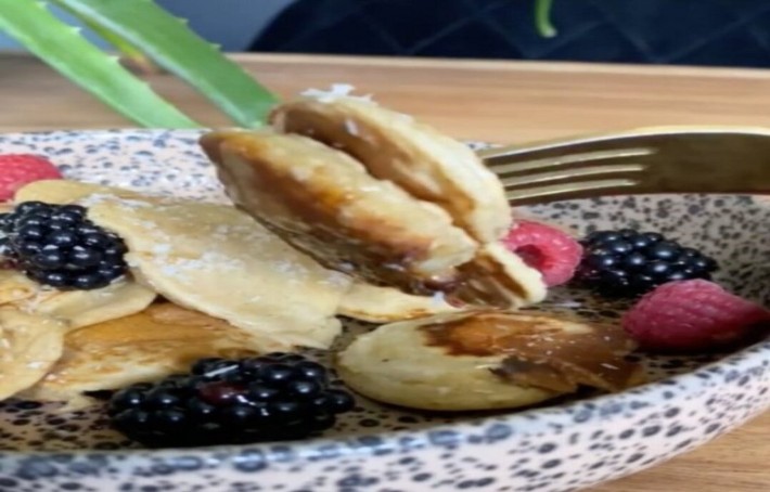 Mini pancakes à la banane