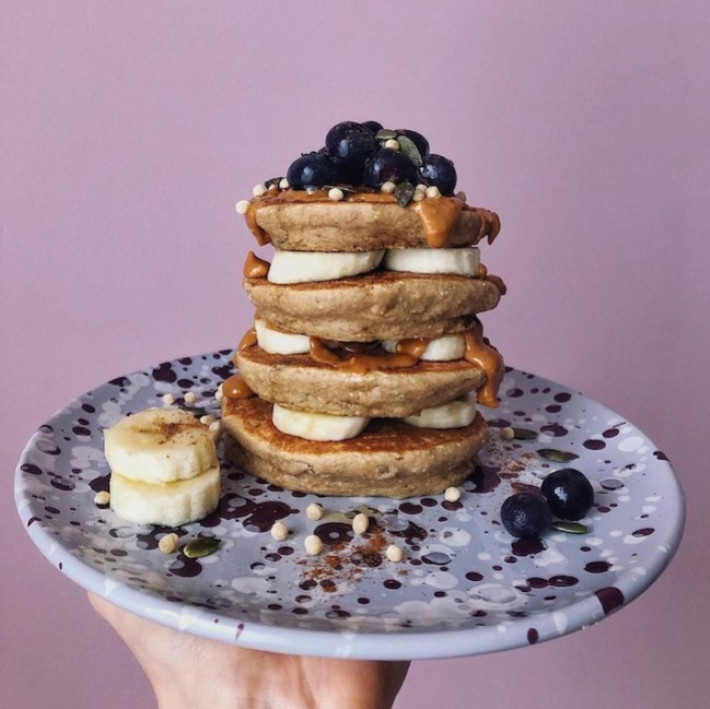 Pancakes protéinés et à la banane 