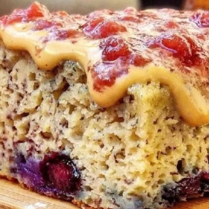 Banana Bread aux Myrtilles