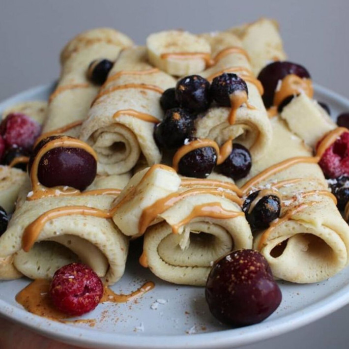 Crêpes à la farine de patate douce