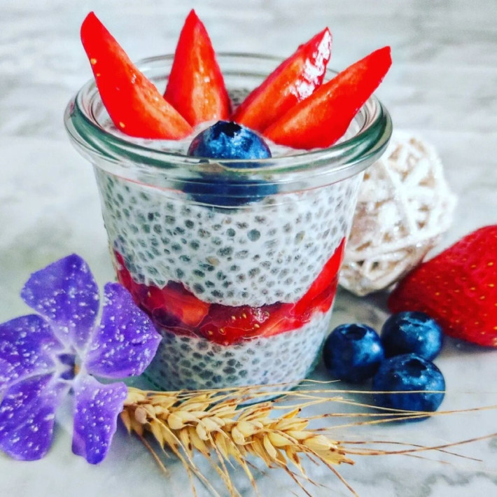 Pudding de chia aux fruits