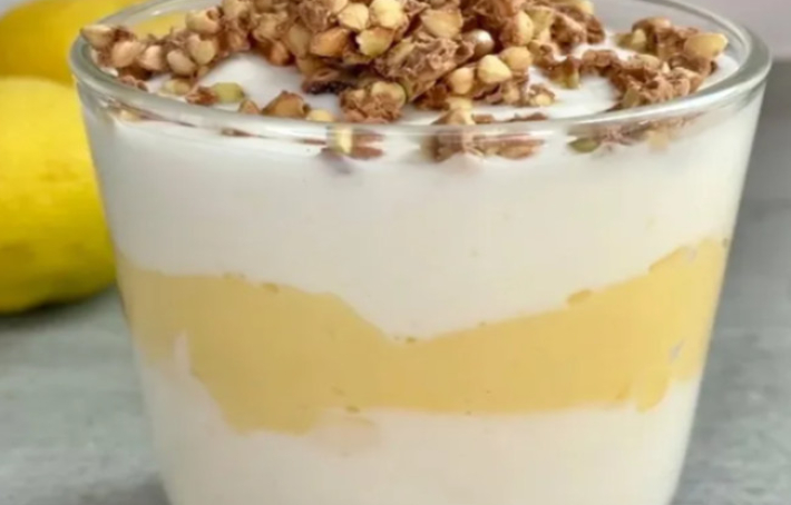 Verrine healthy façon tarte au citron