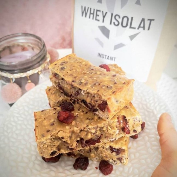 Barre protéinée cacahuète et cranberry