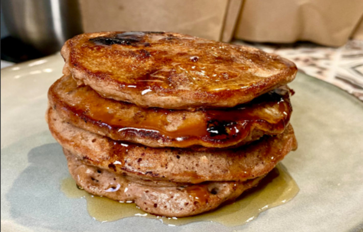 Pancakes protéinés aux pépites de chocolat 