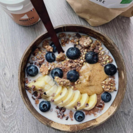 Porridge chocolat noisette protéiné