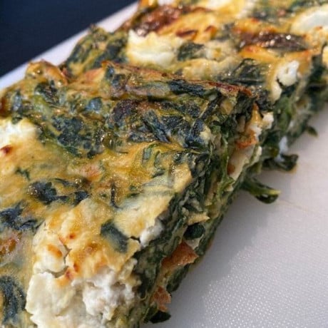 Flan chèvre épinard