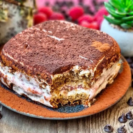 Gâteau Tiramisu à la farine de patate douce
