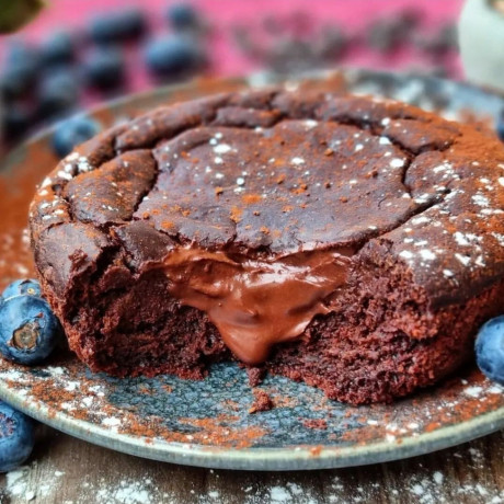 Fondant au chocolat à la farine de patate douce