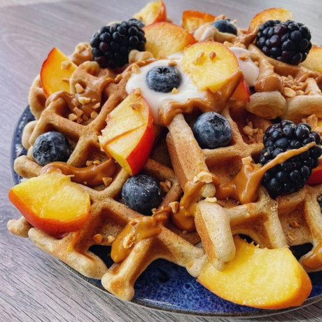 Gaufres aux fruits de saison