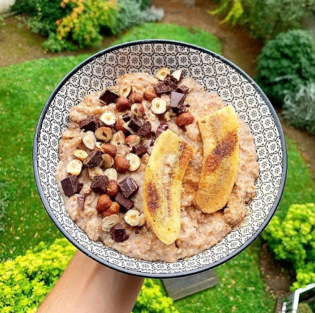 Porridge sans gluten à la banane 