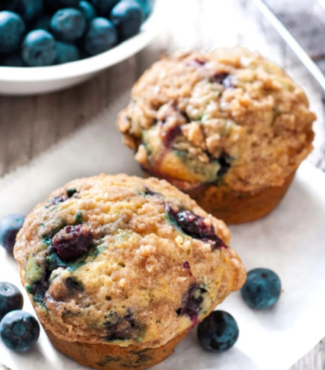 Muffins protéinés aux fruits rouges