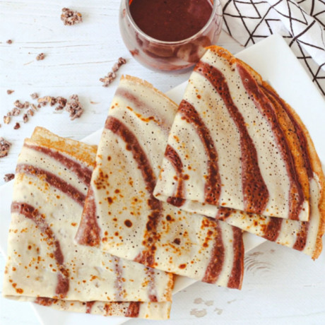 Crêpes vanille-chocolat 