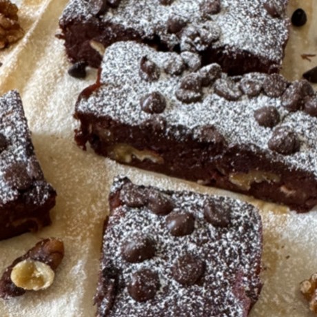 Brownie fondant aux noix